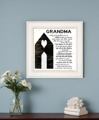My Grandma White Framed Print Wall Art - Homeroots