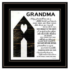 My Grandma is the Best Black Framed Print Wall Art - Homeroots