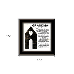 My Grandma is the Best Black Framed Print Wall Art - Homeroots