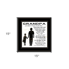 My Grandpa is the Best 1 Black Framed Print Wall Art - Homeroots