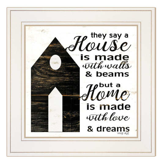 A Housee White Framed Print Wall Art - Homeroots