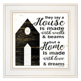 A Housee White Framed Print Wall Art - Homeroots