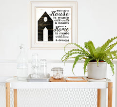 A Housee White Framed Print Wall Art - Homeroots