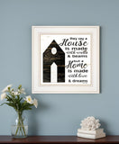 A Housee White Framed Print Wall Art - Homeroots