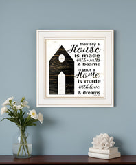 A Housee White Framed Print Wall Art - Homeroots