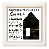 A Blessing 1 White Framed Print Wall Art - Homeroots