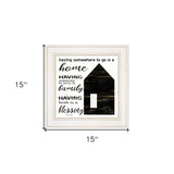 A Blessing 1 White Framed Print Wall Art - Homeroots - Flyclothing LLC