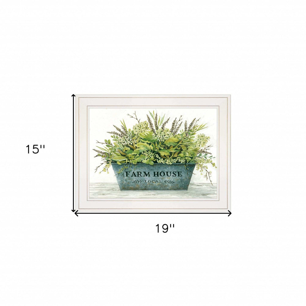 Farmhouse White Framed Print Wall Art - Homeroots - Flyclothing LLC