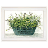 Farm Market White Framed Print Wall Art - Homeroots