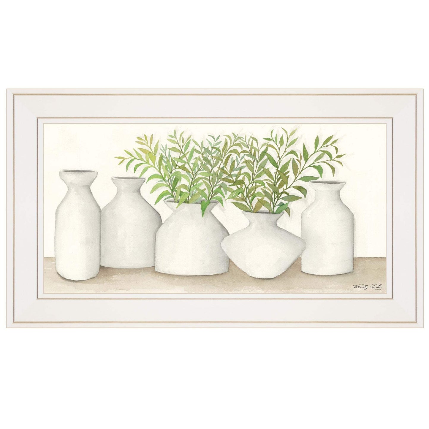 Simplicity in White II White Framed Print Wall Art - Homeroots - Flyclothing LLC