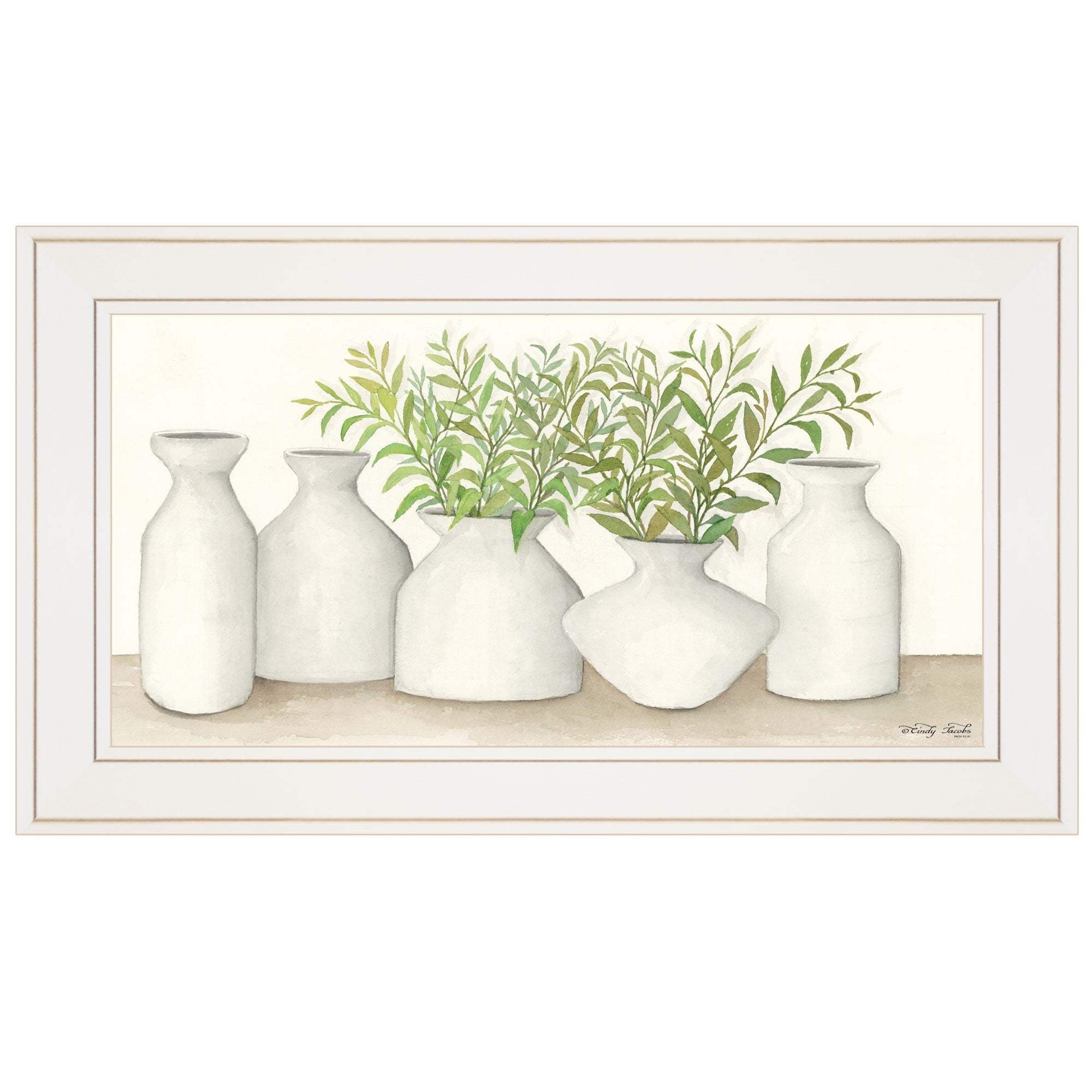 Simplicity in White II White Framed Print Wall Art - Homeroots - Flyclothing LLC