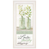 The Love of a Family White Framed Print Wall Art - Homeroots - Flyclothing LLC
