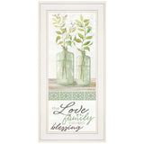 The Love of a Family White Framed Print Wall Art - Homeroots