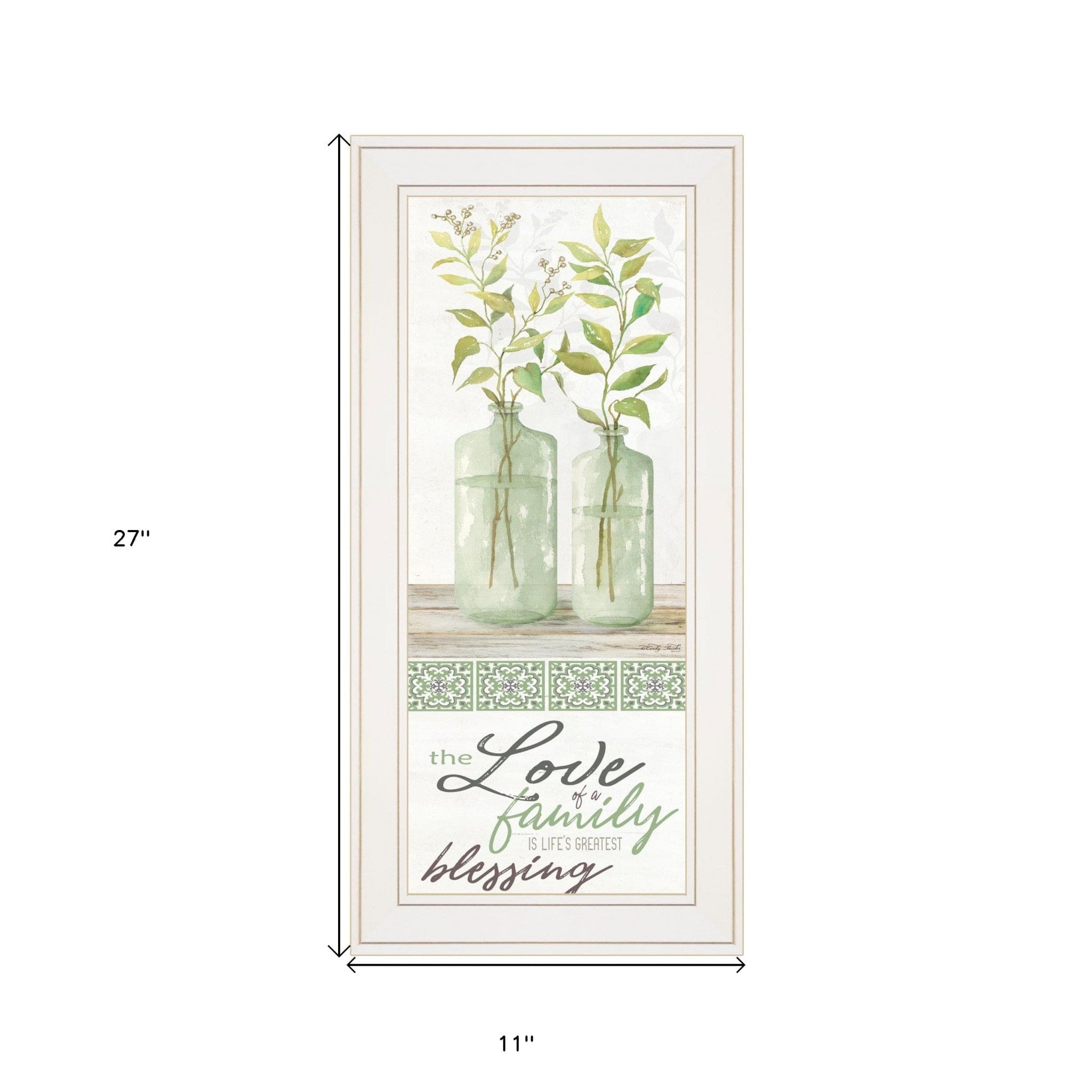 The Love of a Family White Framed Print Wall Art - Homeroots