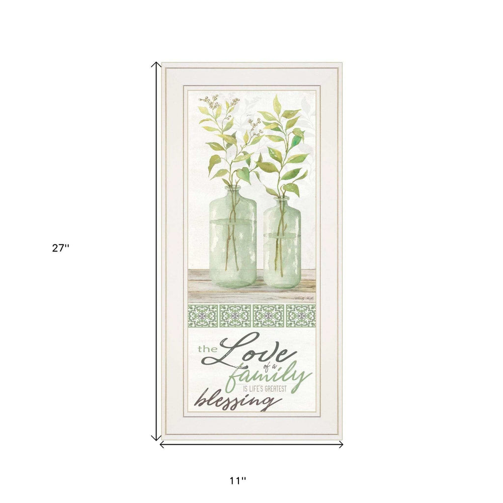 The Love of a Family White Framed Print Wall Art - Homeroots - Flyclothing LLC