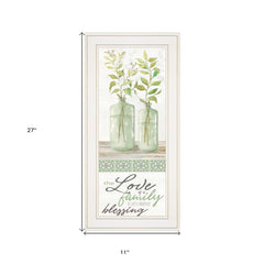 The Love of a Family White Framed Print Wall Art - Homeroots