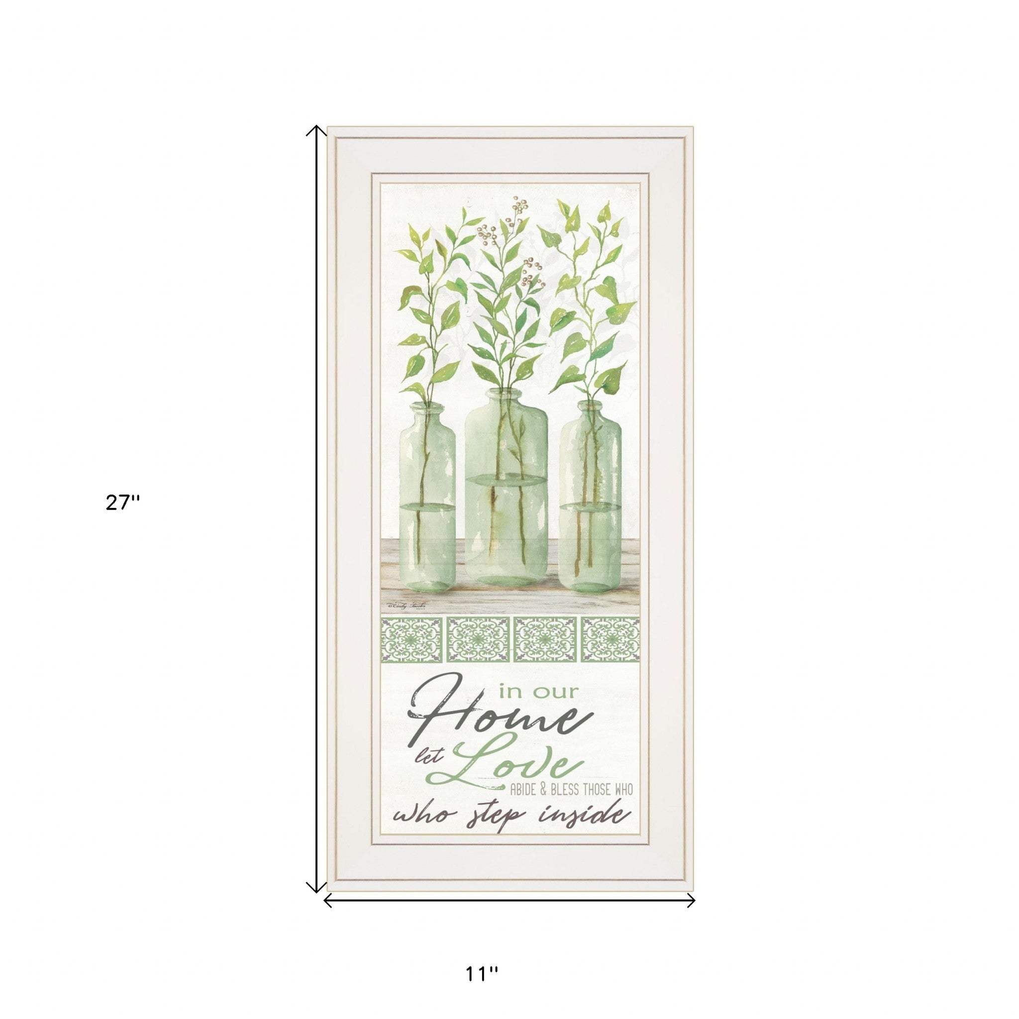 In Our Home 2 White Framed Print Wall Art - Homeroots - Flyclothing LLC