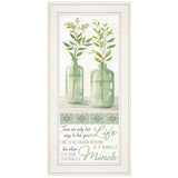 Live Your Life White Framed Print Wall Art - Homeroots
