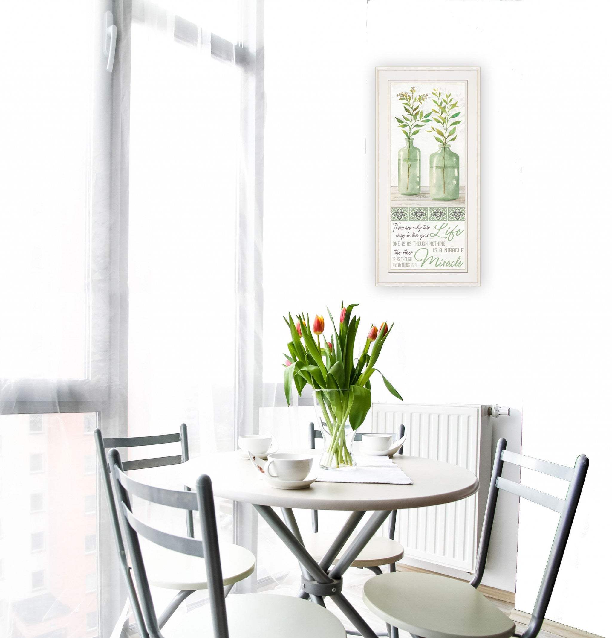 Live Your Life White Framed Print Wall Art - Homeroots - Flyclothing LLC