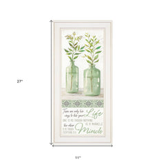 Live Your Life White Framed Print Wall Art - Homeroots
