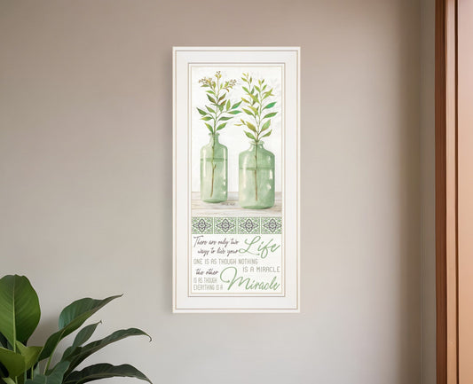 Live Your Life White Framed Print Wall Art - Homeroots