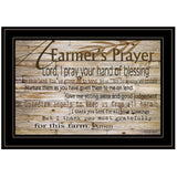 A Farmers Prayer 2 Black Framed Print Wall Art - Homeroots
