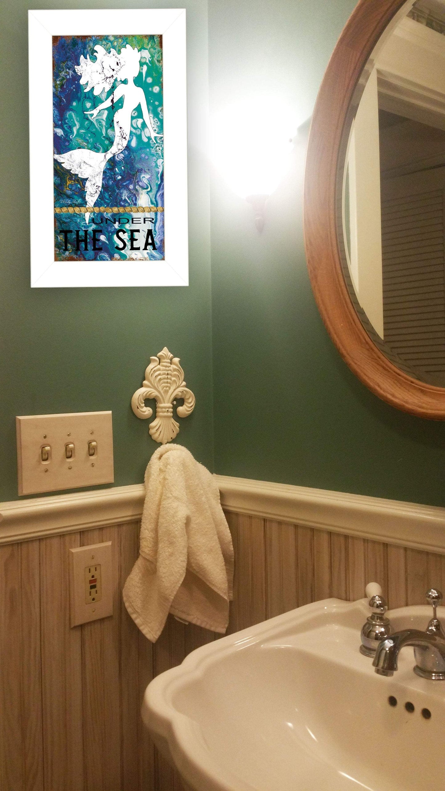 Under the Sea 1 White Framed Print Wall Art - Homeroots - Flyclothing LLC