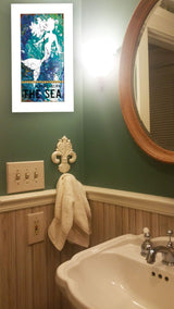 Under the Sea 1 White Framed Print Wall Art - Homeroots - Flyclothing LLC
