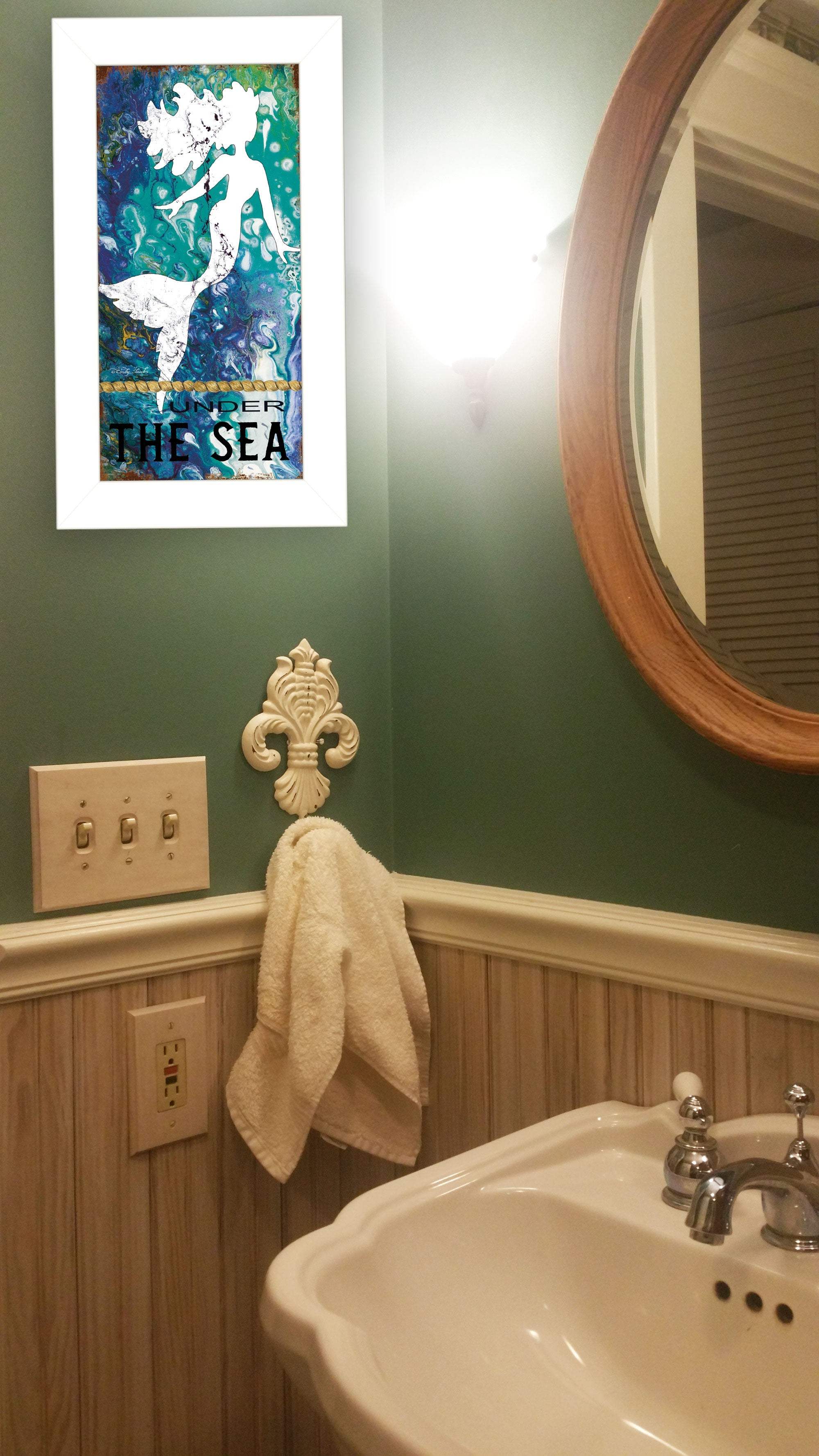 Under the Sea 1 White Framed Print Wall Art - Homeroots - Flyclothing LLC