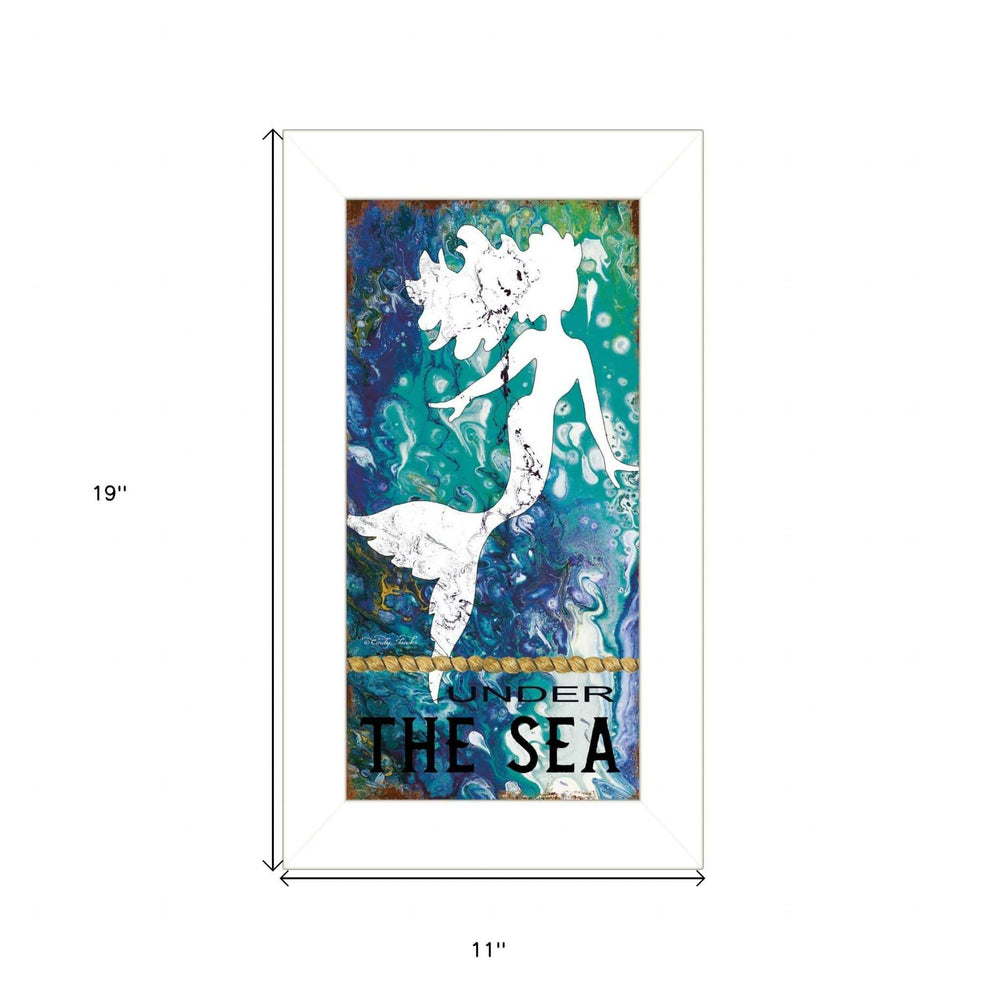Under the Sea 1 White Framed Print Wall Art - Homeroots - Flyclothing LLC