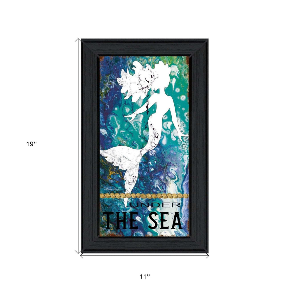 Under the Sea 2 Black Framed Print Wall Art - Homeroots - Flyclothing LLC