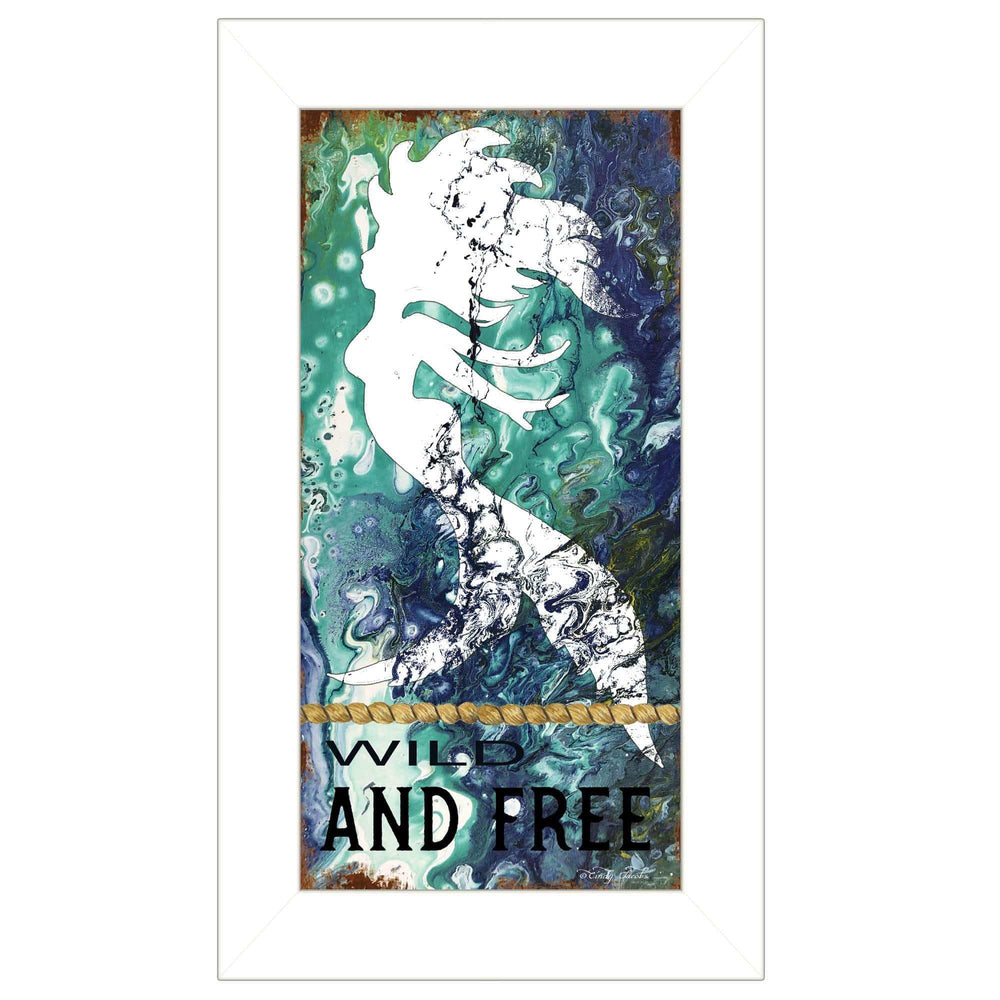 Wild and Free 1 White Framed Print Wall Art - Homeroots - Flyclothing LLC