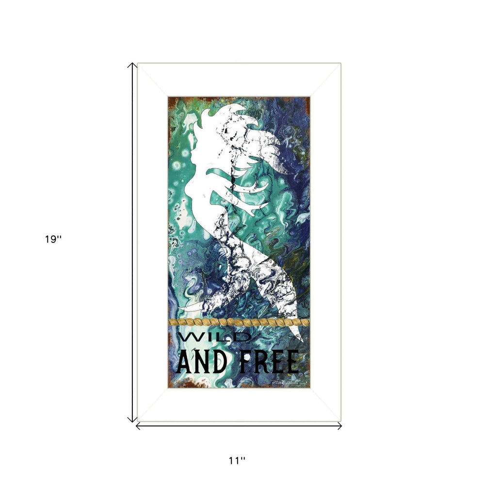 Wild and Free 1 White Framed Print Wall Art - Homeroots - Flyclothing LLC