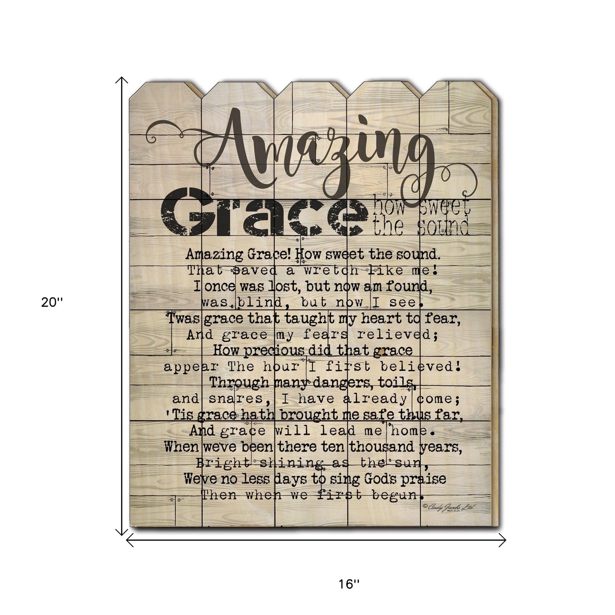 Amazing Grace 1 Unframed Print Wall Art - Homeroots