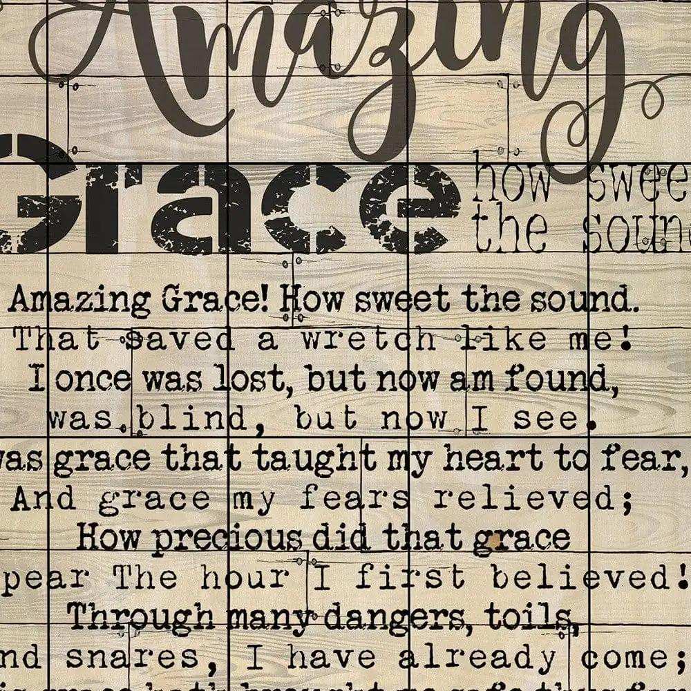 Amazing Grace 1 Unframed Print Wall Art - Homeroots - Flyclothing LLC