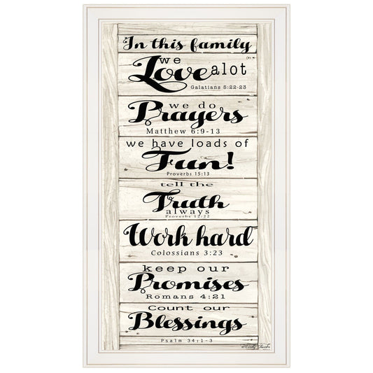 In this Family 1 White Framed Print Wall Art - Homeroots