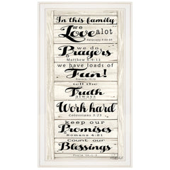 In this Family 1 White Framed Print Wall Art - Homeroots
