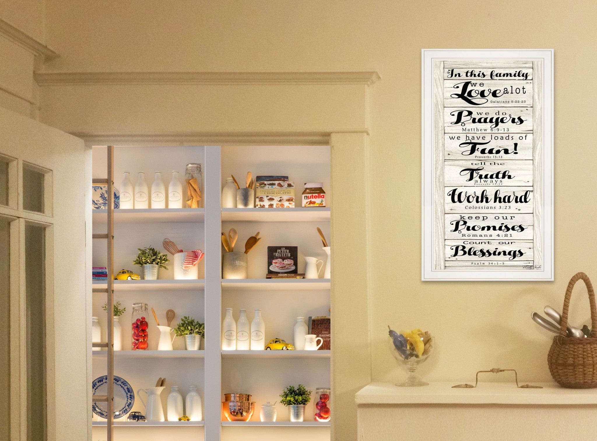 In this Family 1 White Framed Print Wall Art - Homeroots
