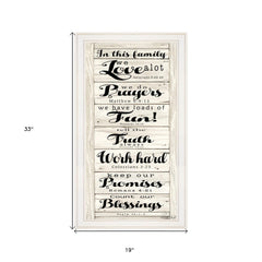 In this Family 1 White Framed Print Wall Art - Homeroots
