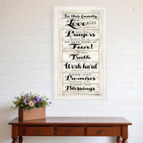 In this Family 1 White Framed Print Wall Art - Homeroots