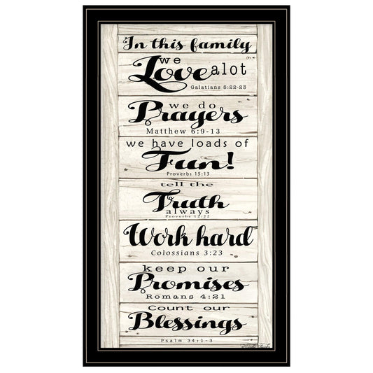 In this Family 2 Black Framed Print Wall Art - Homeroots