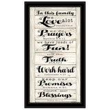 In this Family 2 Black Framed Print Wall Art - Homeroots