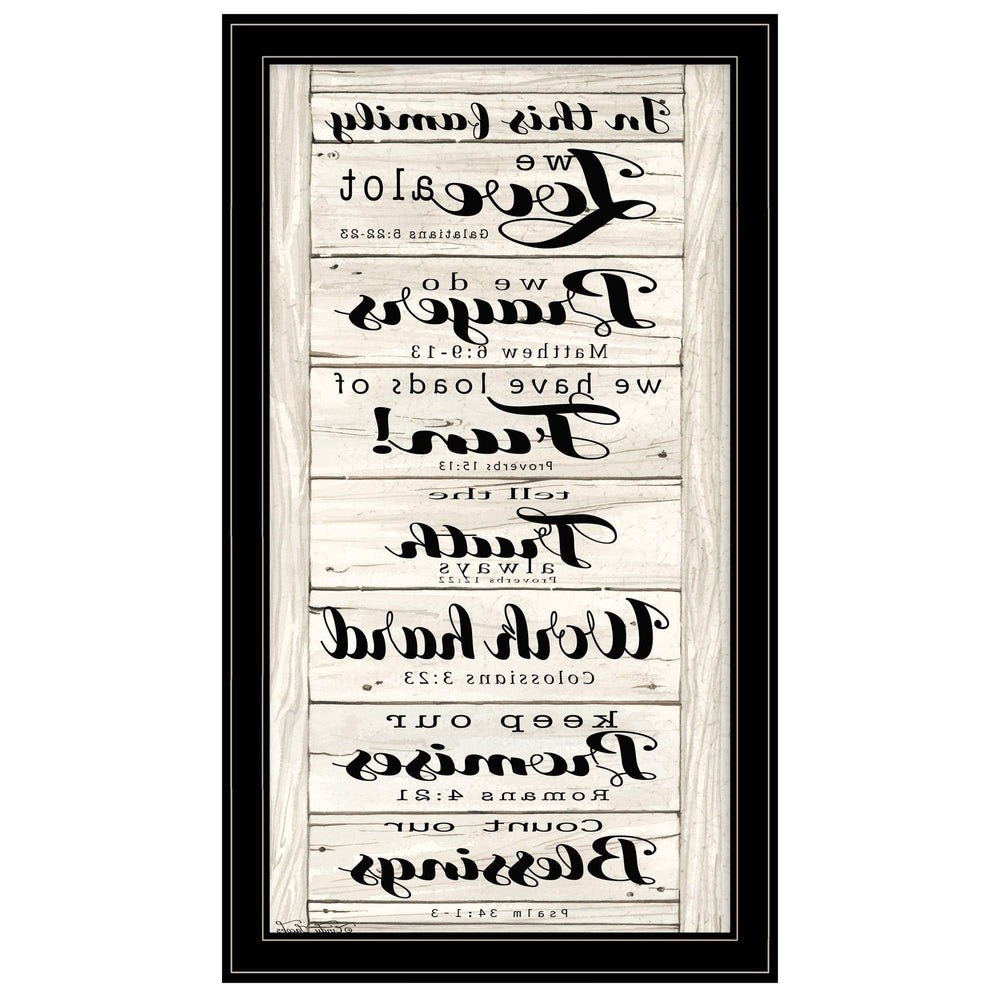 In this Family 2 Black Framed Print Wall Art - Homeroots - Flyclothing LLC