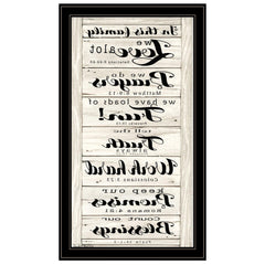 In this Family 2 Black Framed Print Wall Art - Homeroots