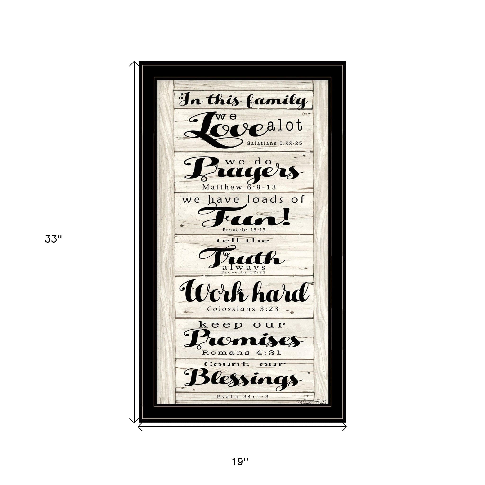 In this Family 2 Black Framed Print Wall Art - Homeroots