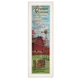 Farmers Prayer 1 White Framed Print Wall Art - Homeroots