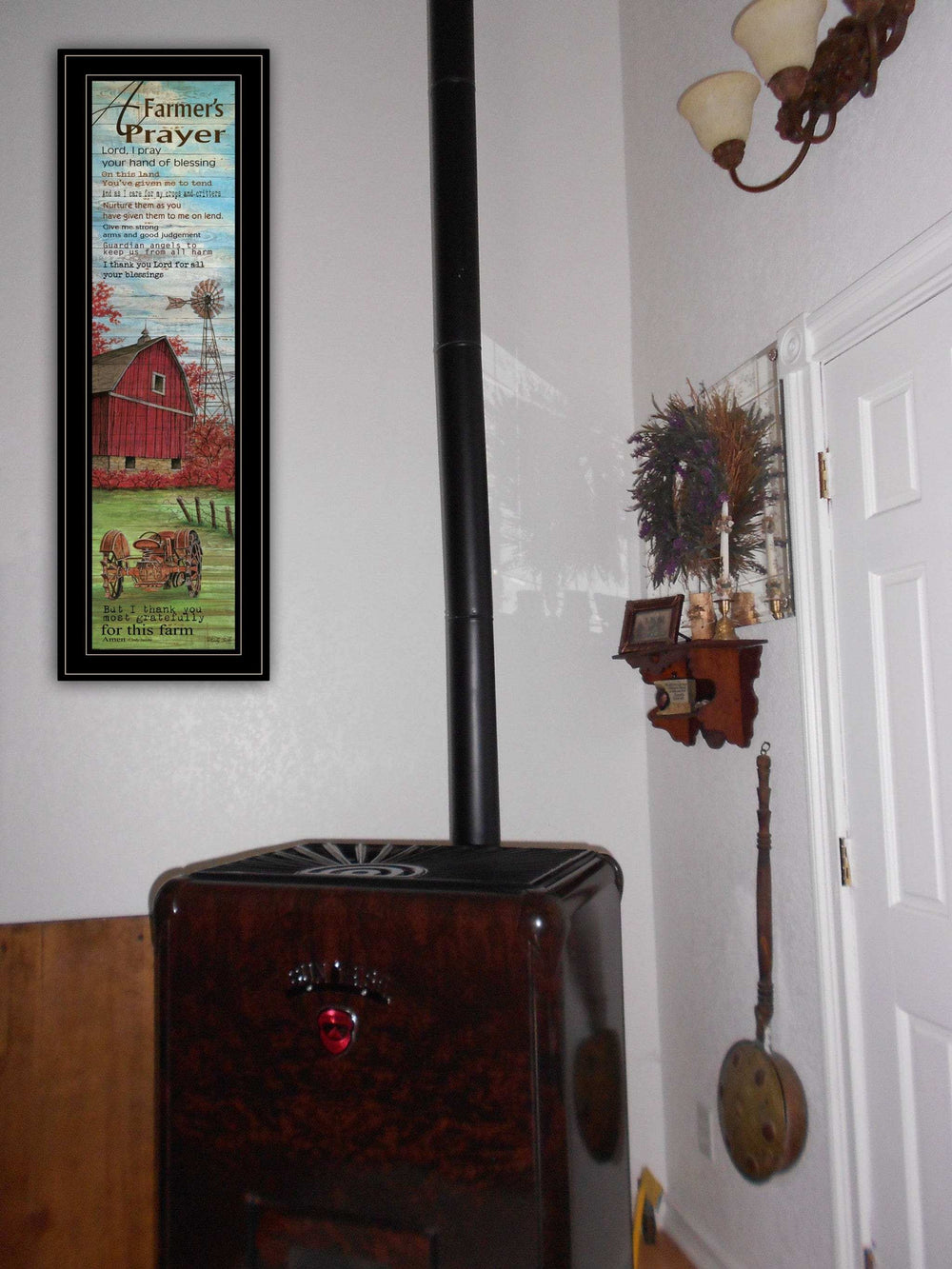 Farmers Prayer 2 Black Framed Print Wall Art - Homeroots - Flyclothing LLC