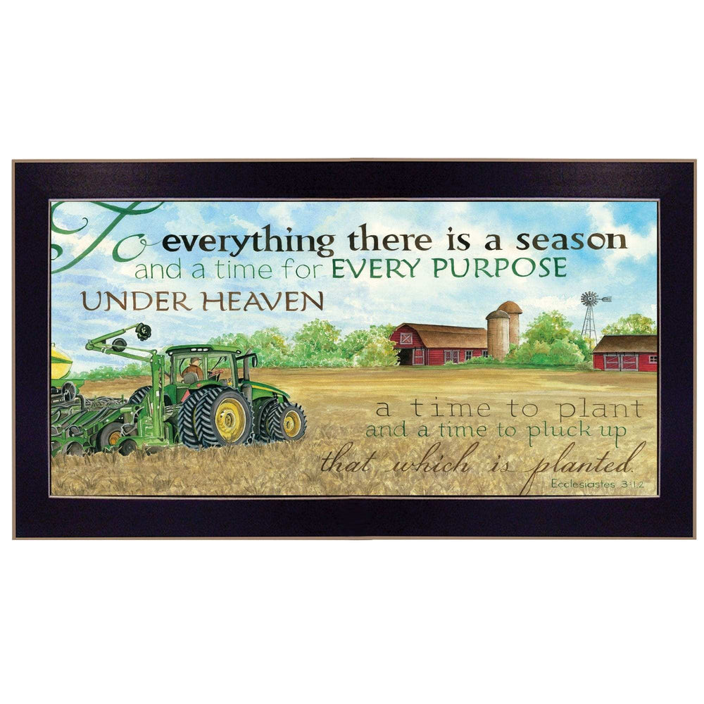 To Everything Season Black Framed Print Wall Art - Homeroots - Flyclothing LLC