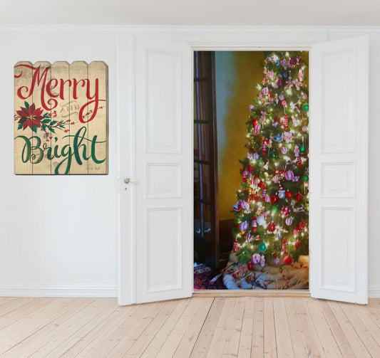 Merry and Bright Unframed Print Wall Art - Homeroots