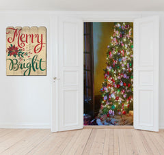 Merry and Bright Unframed Print Wall Art - Homeroots